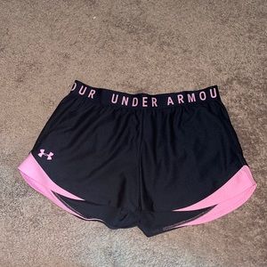 Under Armor women’s shorts black and pink